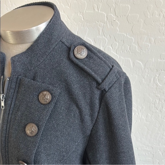 Torrid Charcoal Double-Breasted Pea Coat - Picture 8 of 12